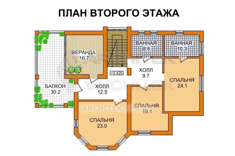 A-002-P Проект дома с плоской крышей