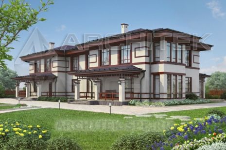 G-036-4P Проект двухквартирного дома из газобетона