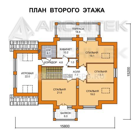 G-045-2P Проект дома из газобетона с гаражом, мансардой, баней, террасой