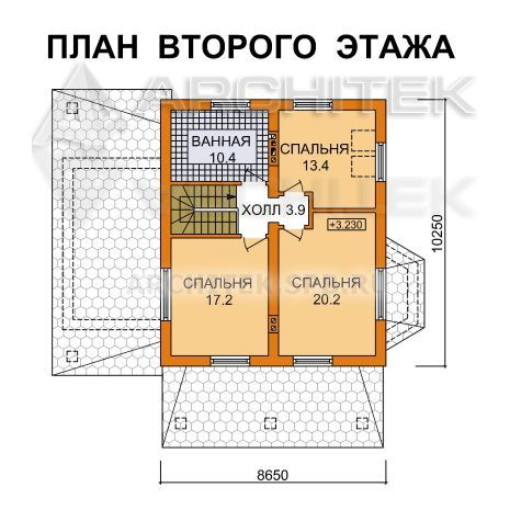 G-049-2P Проект дома из газобетона с мансардным этажом и гаражом