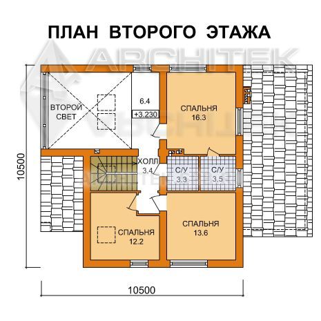G-076-1P Проект современного дома из пеноблоков с гаражом
