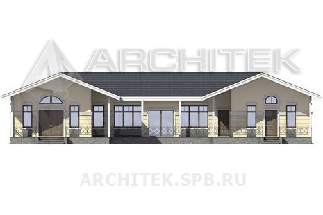 J-015-P проект банного комплекса из пеноблоков