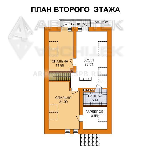J-042-P проект современного коттеджа из газобетона
