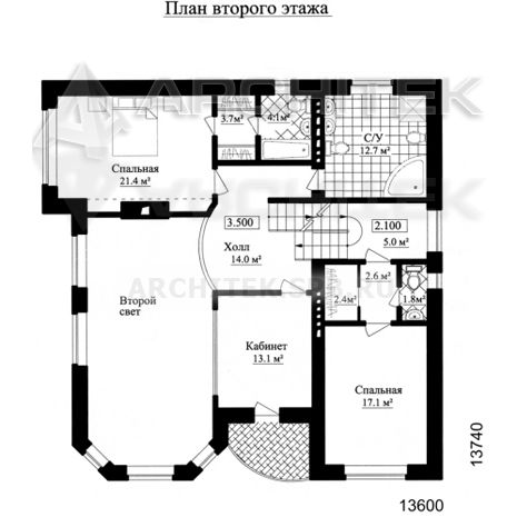SM-001-K проект кирпичного дома с мансардой, гаражом, цокольным этажом, эркером, сауной