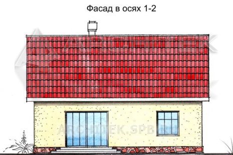 SM-012-K проект маленького кирпичного дома с мансардой и вторым светом