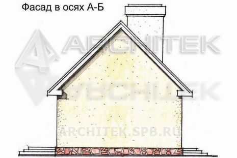 SM-012-K проект маленького кирпичного дома с мансардой и вторым светом
