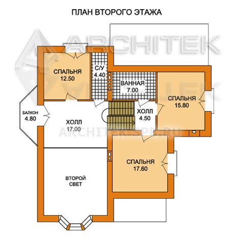 T-017-K Проект дома из кирпича с мансардой и цокольным этажом, гаражом, эркером, сауной