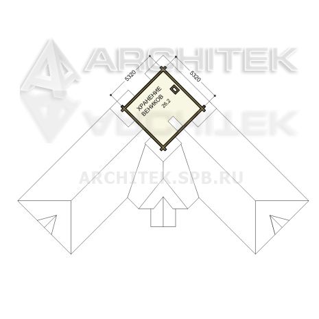 V-049-D проект банного комплекса из бруса с бассейном и цокольным этажом