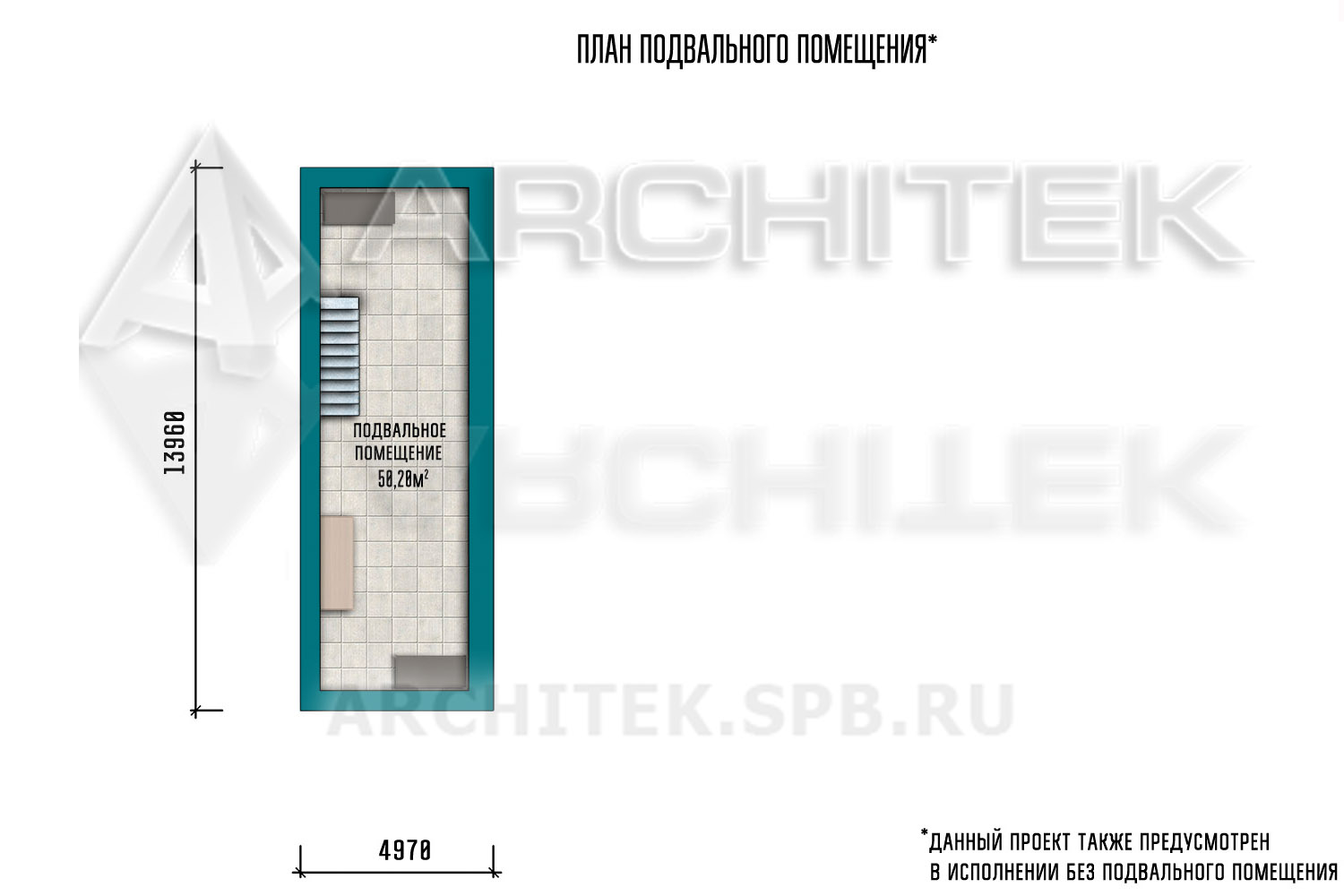 VR-006-K/1 проект двухэтажного кирпичного дома с гаражом, подвалом, верандой 22.96×19.17