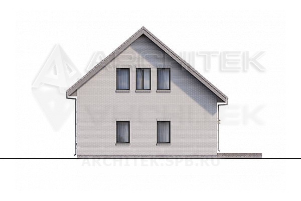 VR-189-P/1 готовый проект коттеджа 13.45×10.49 из газобетона с мансардой, гаражом, террасой