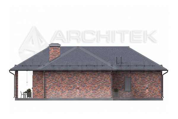 VR-240-P/1 проект дома из пеноблоков с мансардой, террасой, гаражом 16.1×18.25