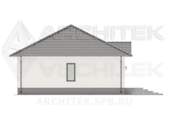VR-285-P проект маленького 1-этажного коттеджа из газобетона 9×12.5